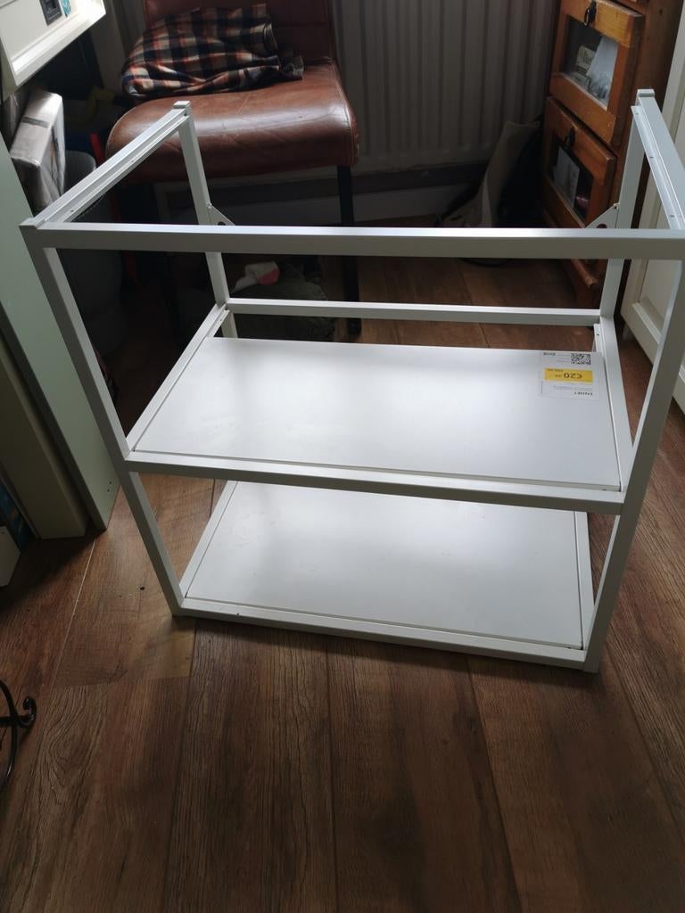 Onderstel voor wastafel, wit, Ophalen