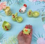 6 stuks Eier dopjes | 5 kippen en 1 paashaas, Ophalen of Verzenden, Zo goed als nieuw