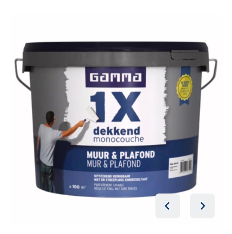 VOL: 10 liter emmer muurverf (latex) RAL 9016 Verkeerswit, Ophalen, Wit, Nieuw, Verf