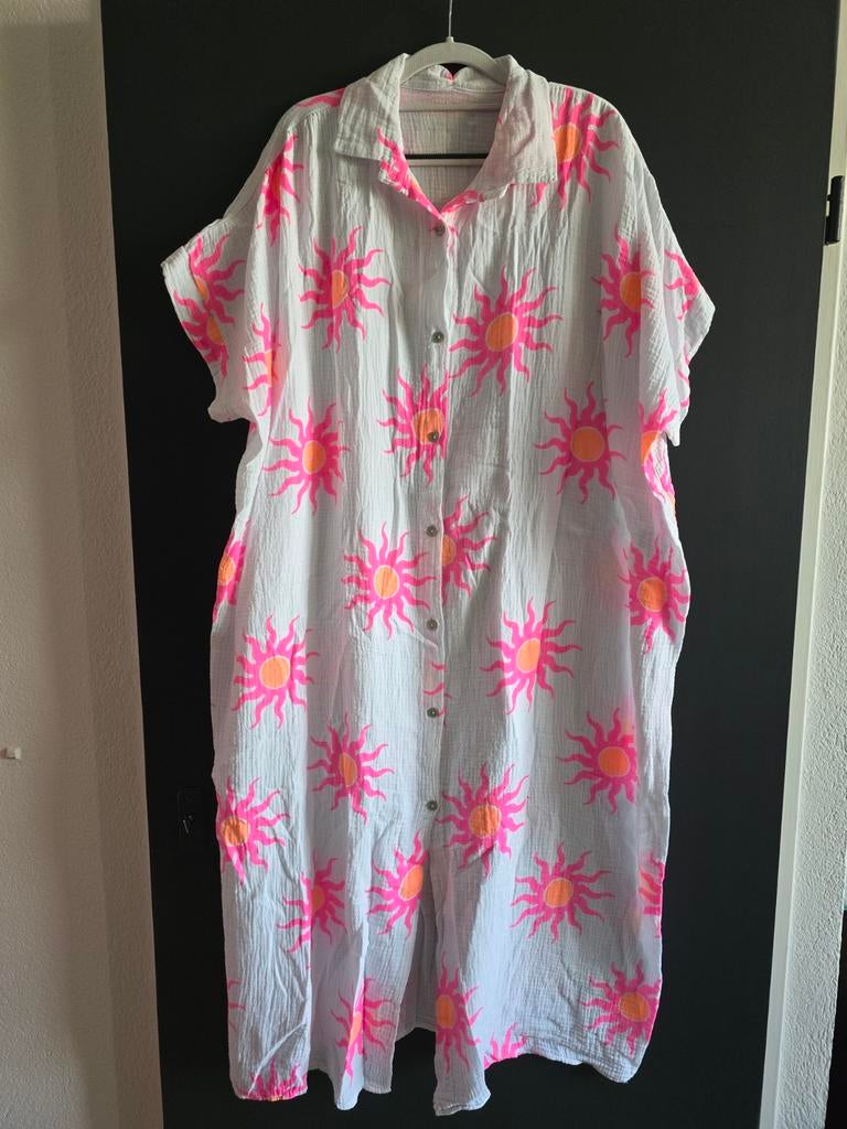 Nieuwe jurk wit neon 40 42 44 46, Kleding | Dames, Jurken, Wit, Maat 46/48 (XL) of groter, Nieuw, Ophalen of Verzenden