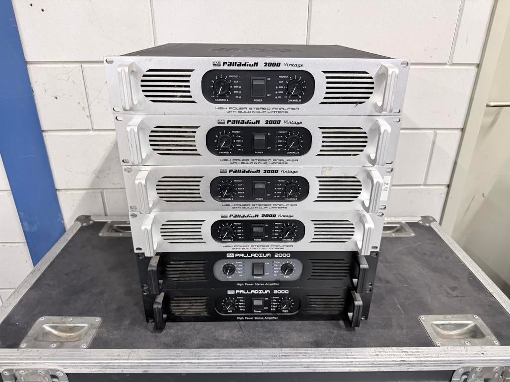 6x DAP Palladium 2000 versterker– (2x zwart), Ophalen of Verzenden, Zo goed als nieuw, 120 watt of meer, Overige merken