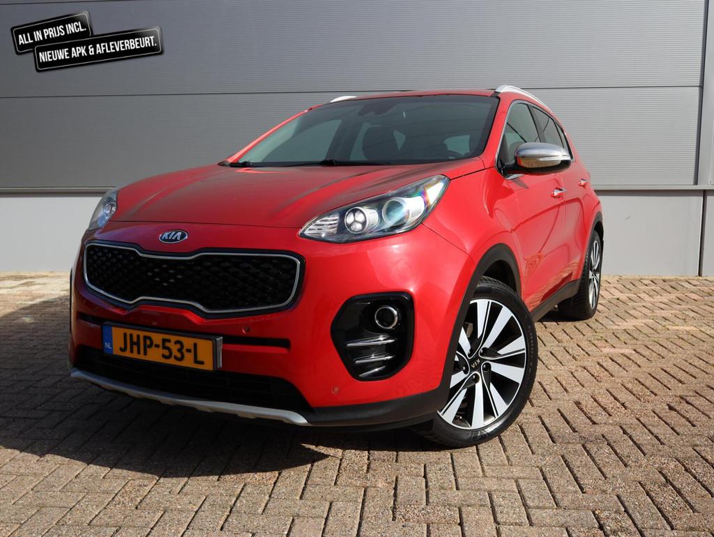 Kia Sportage 1.6 T-GDI 4WD DynamicPlusLine AUT. (Vol Opties), Auto's, Kia, Gebruikt, 4 cilinders, Met garantie (alle), Leder