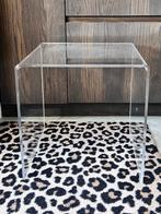 Mooi vintage plexiglas tafeltje bijzettafeltje, Minder dan 45 cm, Gebruikt, Ophalen of Verzenden, Space age