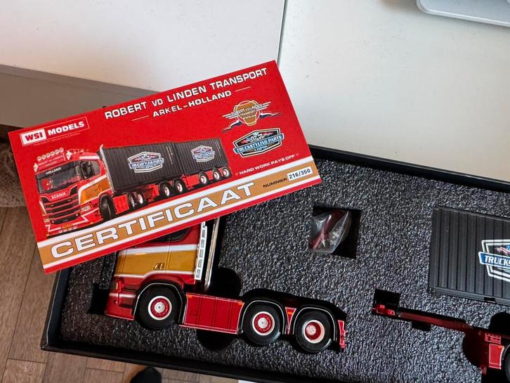 WSI Robert vd Linden, Hobby en Vrije tijd, Modelauto's | 1:50, Zo goed als nieuw, Bus of Vrachtwagen, Wsi, Ophalen of Verzenden
