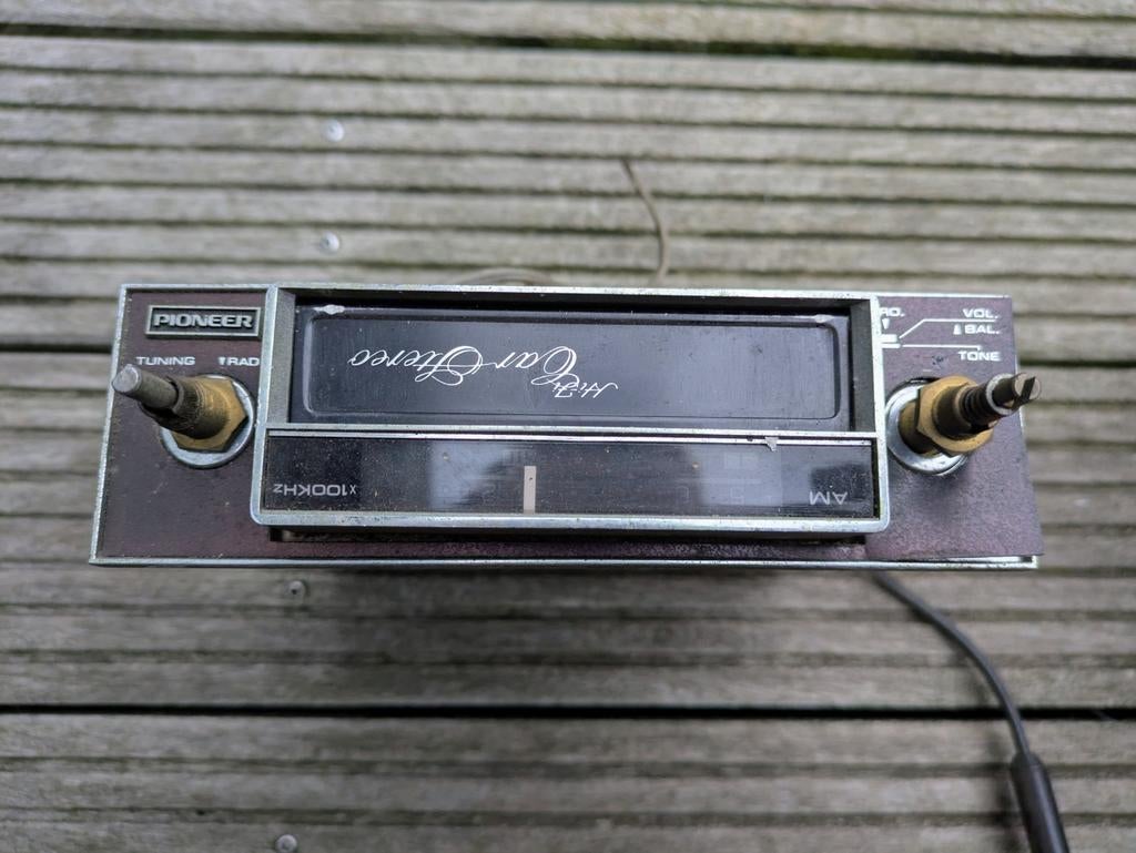 Pioneer Autoradio Oldtimer Radio Cassettespeler Jaren 70, Ophalen of Verzenden