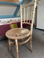 Antieke stoel. Opknapper. Brocante, Huis en Inrichting, Stoelen, Ophalen, Gebruikt, Jaren 30, Wit