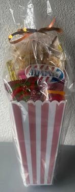 Snoep pakketje in popcorn bakje, Ophalen, Zo goed als nieuw, Overige typen, Verjaardag