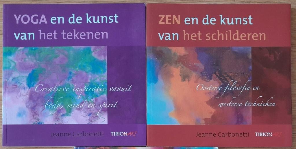 2x Jeanne Carbonetti Zen schilderen Body Mind En Spirit, Boeken, Spiritualiteit algemeen, Ophalen of Verzenden, Zo goed als nieuw