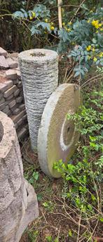 Unieke molensteen fontein/waterornament voor de tuin, Tuin en Terras, Ophalen of Verzenden, Gebruikt, Graniet, Fontein
