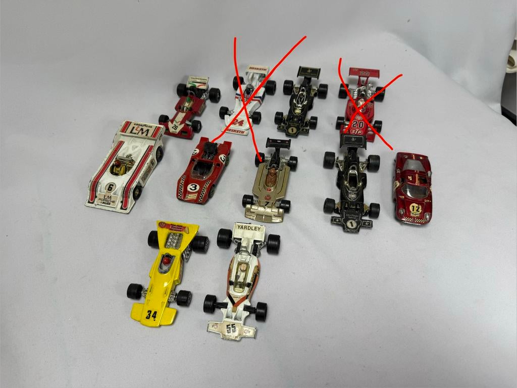 Lot 11x Formule 1 auto’s Corgi, Matchbox en Politoys, Ophalen of Verzenden, Gebruikt, Overige typen