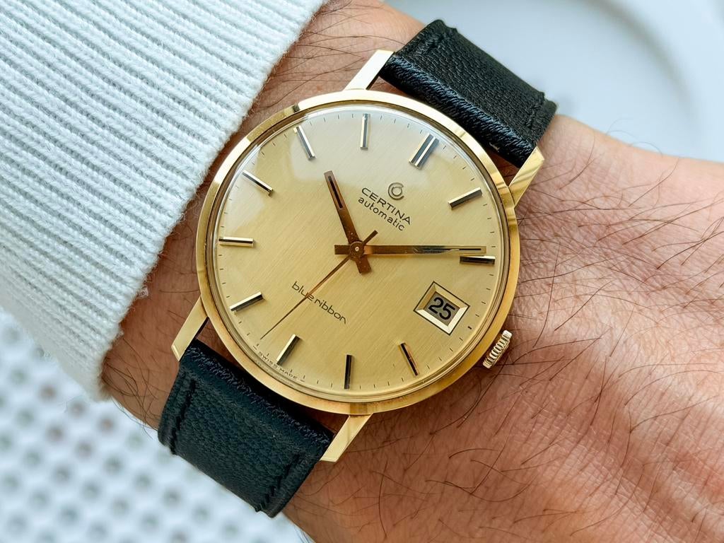 Certina 14k Goud, Overige merken, Polshorloge, Ophalen of Verzenden, Goud