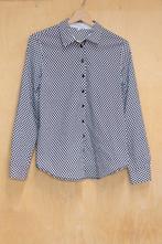 Erfo polkadot katoenen blouse rood wit blauw 38 M, Ophalen of Verzenden, Zo goed als nieuw, Maat 38/40 (M), Overige kleuren
