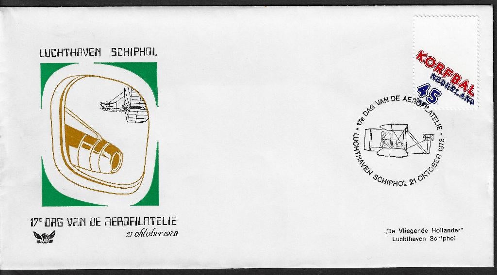 H-3 Schiphol - Dag van de Aerofilatelie 1978 c, Postzegels en Munten, Brieven en Enveloppen | Nederland, Ophalen, Envelop