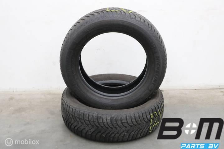 2 x 1856015 88T Michelin Alpin A4 met 4mm 185 60 15, Auto-onderdelen, Banden en Velgen, Gebruikt, Band(en)