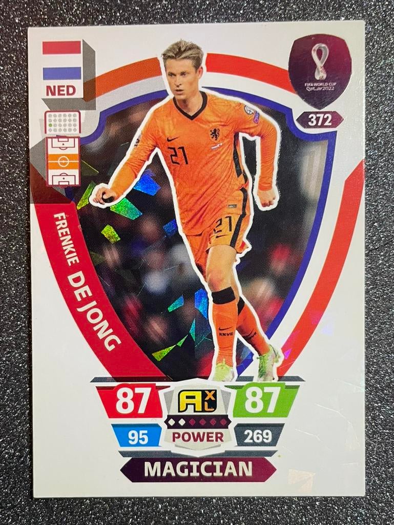 Panini QATAR 2022    MAGICIAN    FRENKIE DE JONG, Verzenden, Zo goed als nieuw, Plaatje
