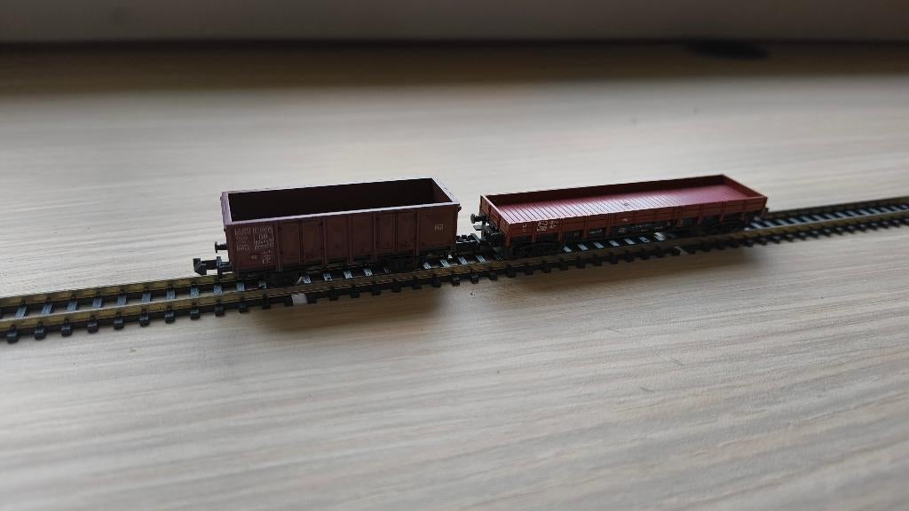 Wagons N spoor, Hobby en Vrije tijd, Modeltreinen | N-Spoor, Overige merken, Gebruikt, Gelijkstroom, Wagon