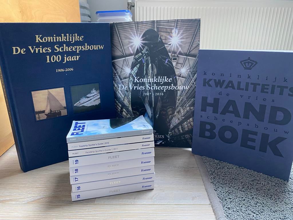 Diverse Feadship boeken: Pilot, Fleet, Vaardig, Koninklijke, Verzamelen, Ophalen of Verzenden, Nieuw, Boek of Tijdschrift