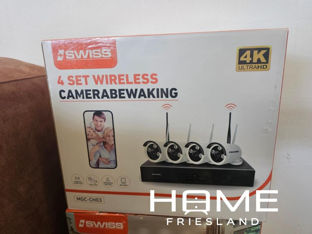 Set van 4 cameras met modem, Audio, Tv en Foto, Videobewaking, Nieuw, Info@homefriesland.nl, Kelvinstraat 6 8912BA, Home Friesland