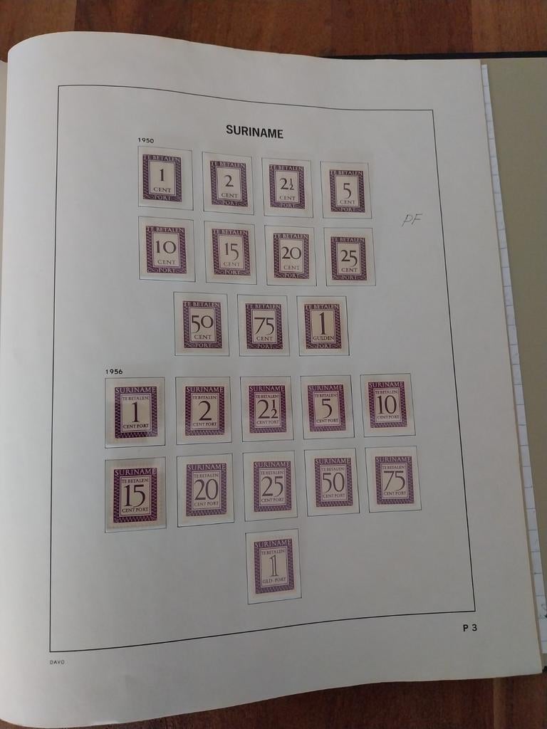 Adv 3: Davo album Suriname 1873/1975 ongebruikt/postfris., Ophalen of Verzenden, Buitenland