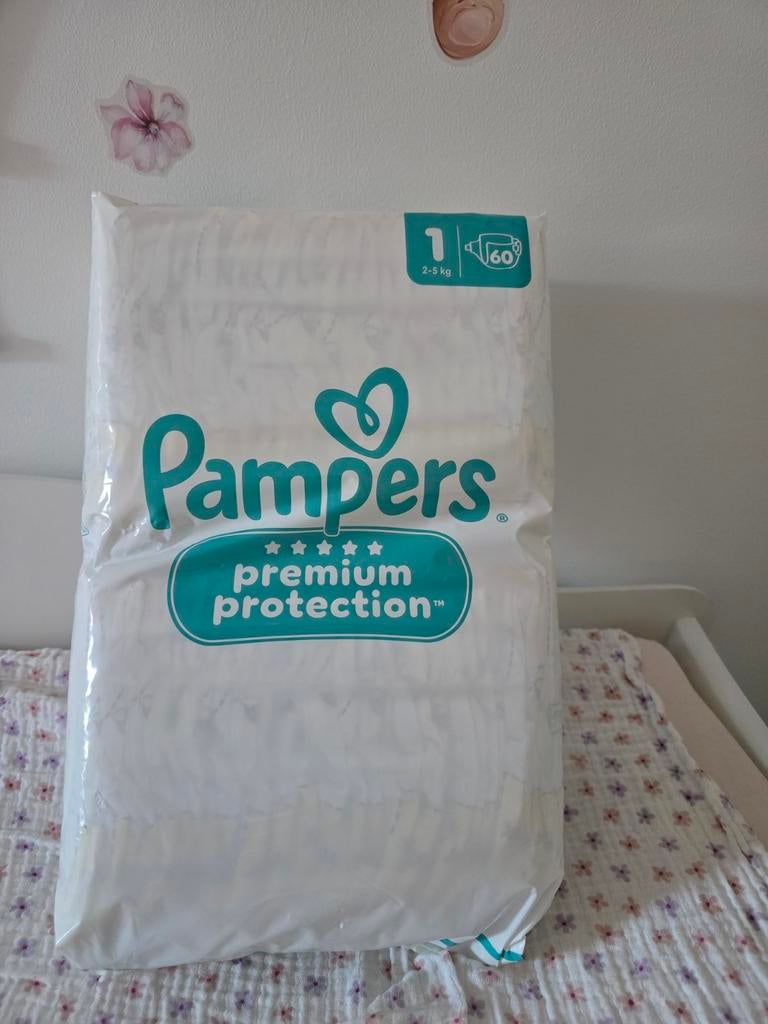 Pampers Premium Protection Luier Maat 1 (60 stuks), Ophalen of Verzenden, Nieuw