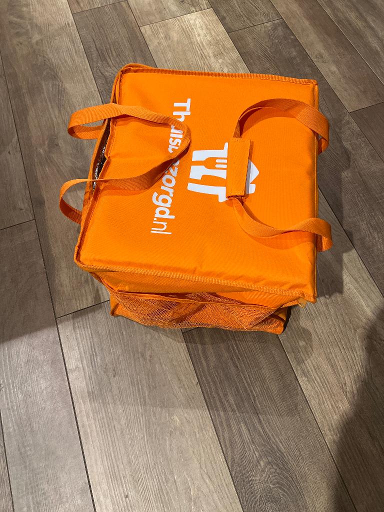 Thuisbezorgd tas, Ophalen, 40 tot 60 cm, 30 cm of meer, Oranje