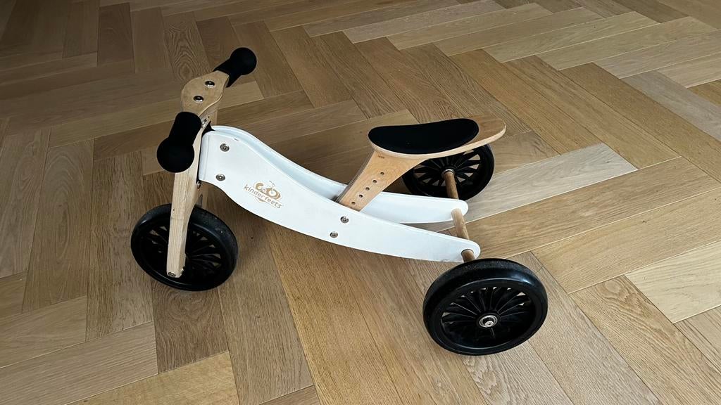 Houten loop fiets driewieler merk Kinderfeets, Ophalen of Verzenden, Zo goed als nieuw