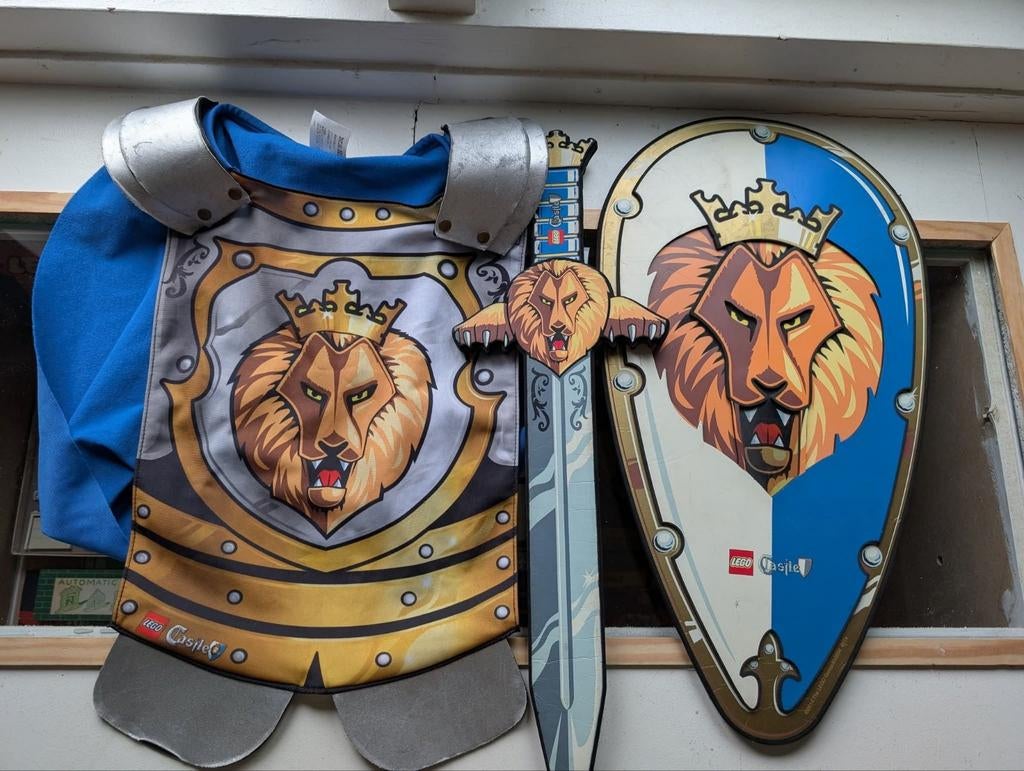 Lego Castle Kostuum (Ridder outfit voor de kids), Ophalen of Verzenden, Zo goed als nieuw