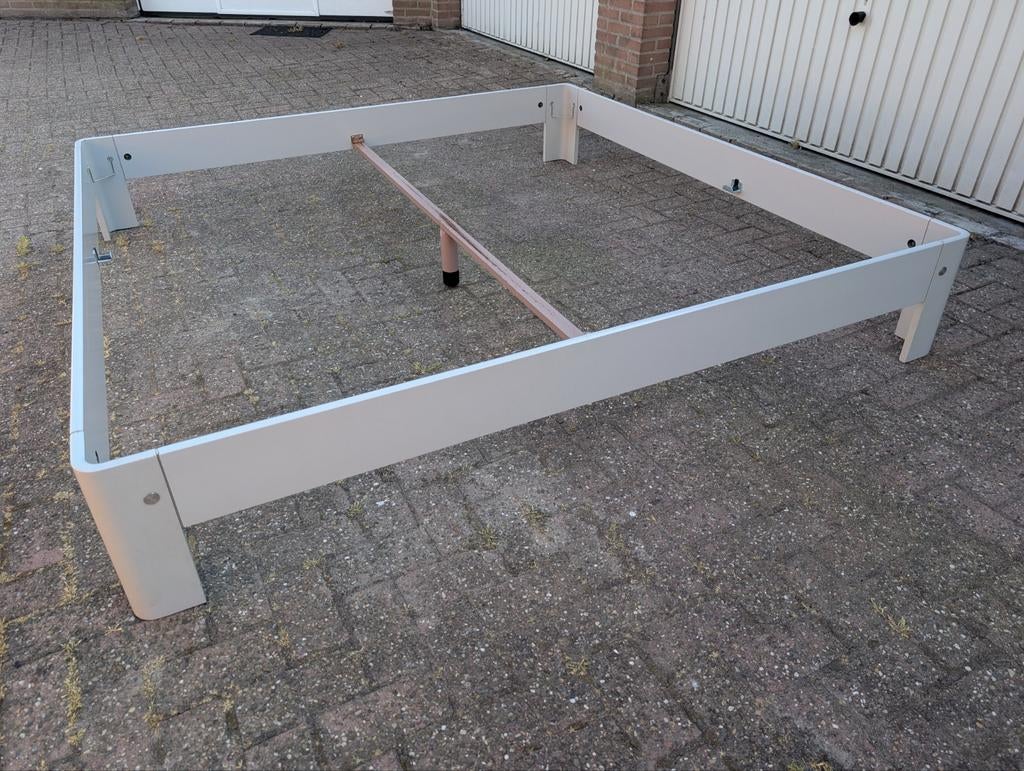 Auping Auronde 200x200 bedombouw met spiralen, Design, Tweepersoons, Ophalen of Verzenden, Zo goed als nieuw