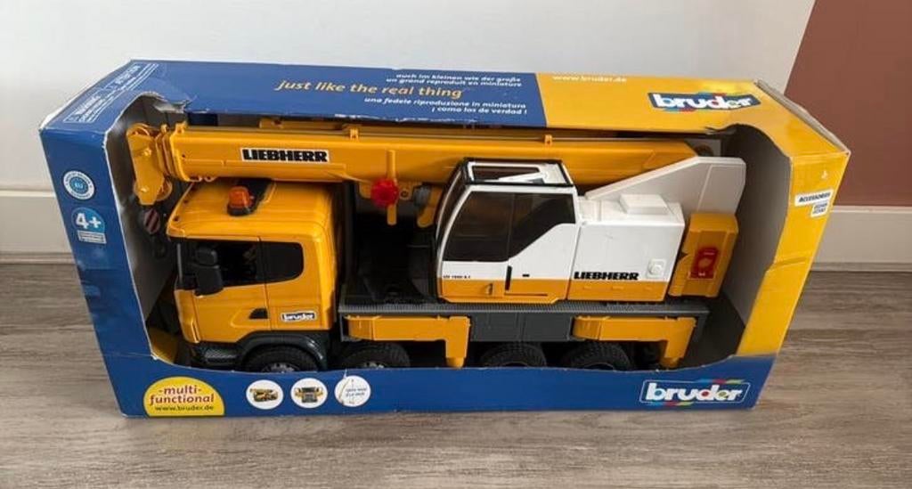 Bruder Liebherr Hijskraan met originele doos, Ophalen, Zo goed als nieuw