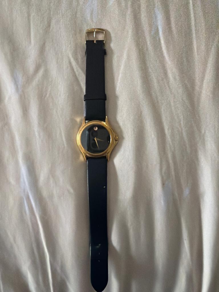 Movado Horloge, Overige merken, Polshorloge, Ophalen of Verzenden, Leer