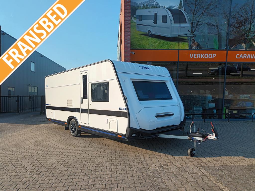 Polar Black Edition 590 FWA, Caravans en Kamperen, Caravans, Rondzit, Bedrijf, Overige typen, 6 tot 7 meter