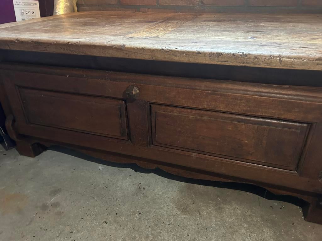 Houten salontafel, Ophalen, Gebruikt, 100 tot 150 cm, Minder dan 50 cm