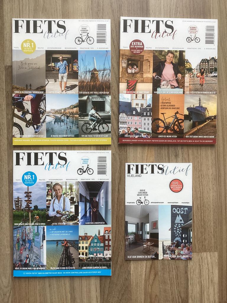 3 x Fiets Actief magazine 2024 / 2025, Ophalen of Verzenden, Zo goed als nieuw, Sport en Vrije tijd