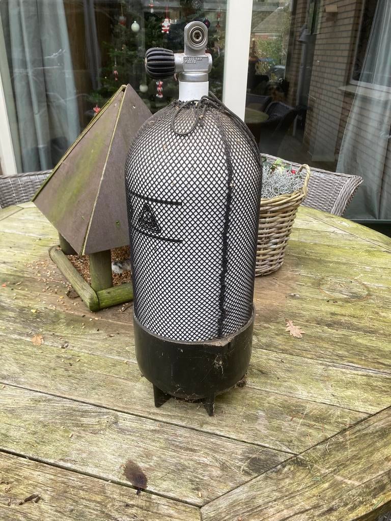 Te koop 12 liter fles, Ophalen, Gebruikt, Duikfles