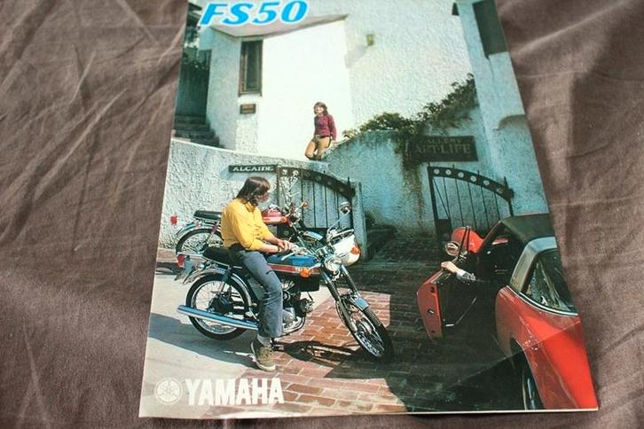Yamaha FS50 bromfiets verkoop folder, Fietsen en Brommers, Handleidingen en Instructieboekjes, Gebruikt, Ophalen of Verzenden
