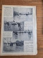 Winter 1909 schaatswedstrijden voor paren, Ophalen of Verzenden, Voor 1920, Nederland, Knipsel(s)