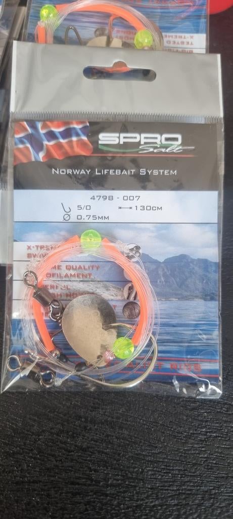 SPRO Norway Lifebait System - 130cm, 0.75mm, haak 5/0, Vianen, Spro, Ophalen of Verzenden, Nieuw