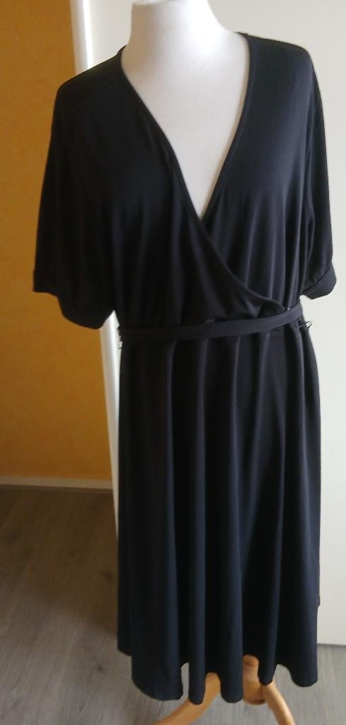 fijn zwart jurkje van Linea Loresi maat XXL, Zwart, Maat 46/48 (XL) of groter, Ophalen of Verzenden, Zo goed als nieuw