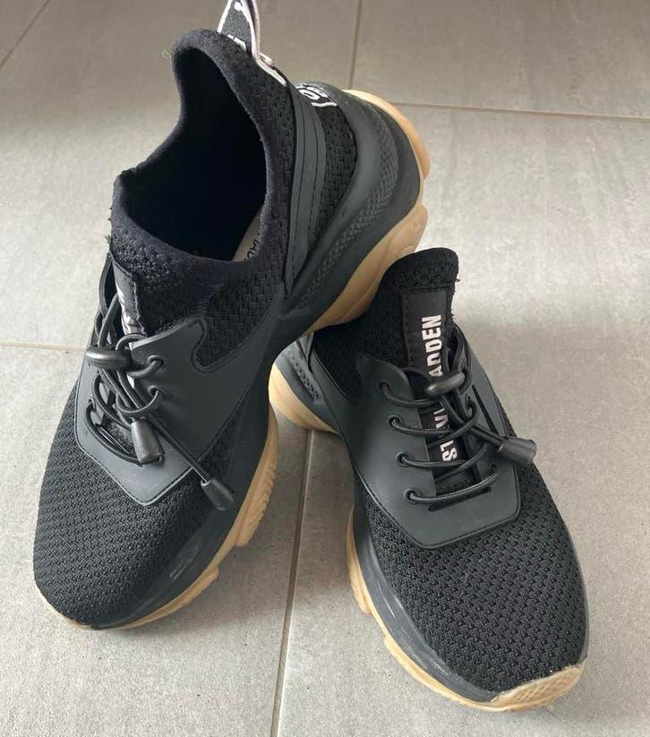 Steve Madden Zwarte Sneakers - Maat 38, Ophalen of Verzenden, Zo goed als nieuw, Zwart, Sneakers of Gympen