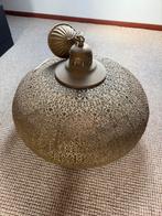Oosterse gouden hanglamp, groene ondertoon - D 50cm H 40cm, Huis en Inrichting, Lampen | Hanglampen, Ophalen, Zo goed als nieuw