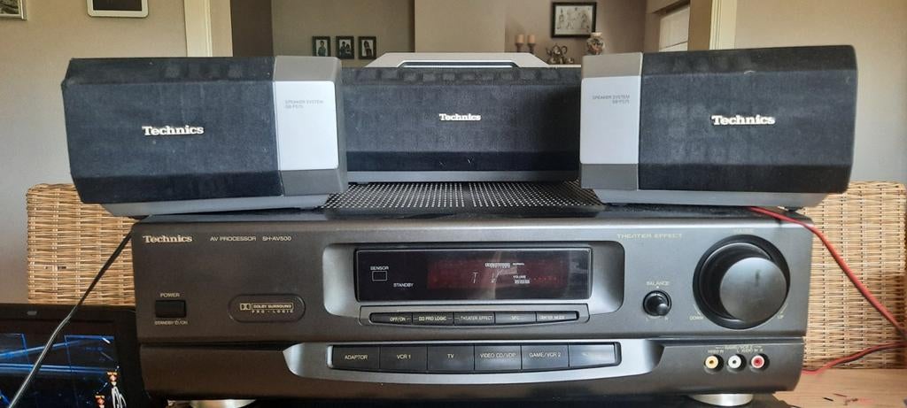 Technics SH-AV500 surround processor met afstandbediening., Gebruikt, Minder dan 60 watt, Ophalen, Overige merken