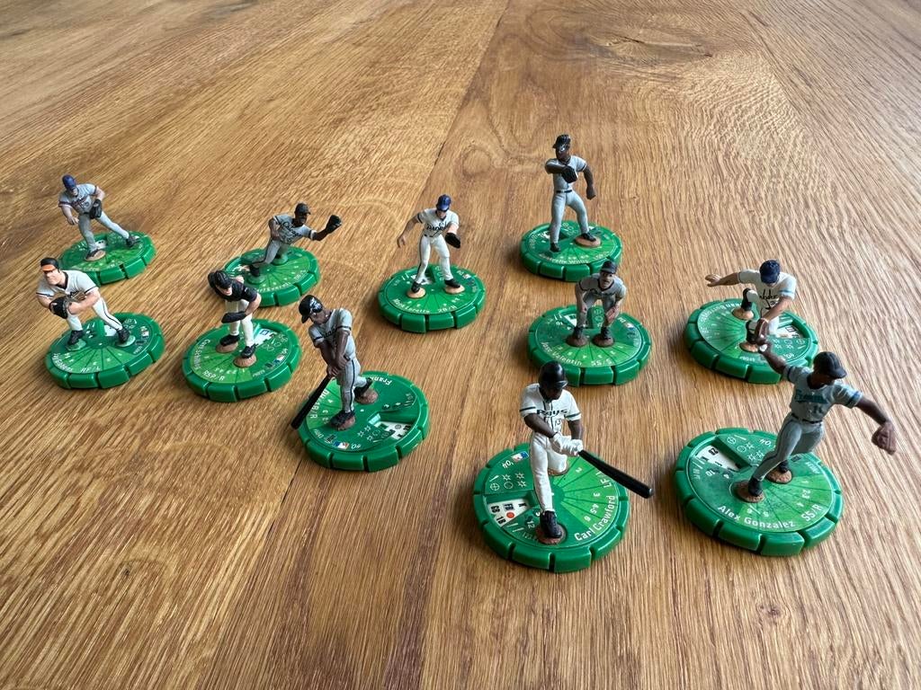 11 Baseball miniatures, honkbal Sportsclix, Een of twee spelers, Ophalen, Zo goed als nieuw