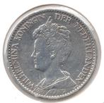 Nederland 1 gulden 1914 Wilhelmina, 1 gulden, Zilver, Ophalen of Verzenden, Koningin Wilhelmina