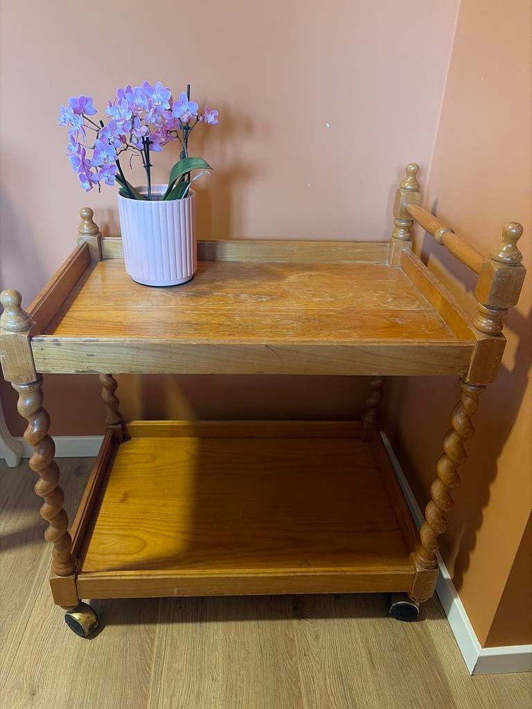 Thee wagen vintage side table tafel retro, Ophalen