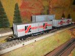 Märklin 4659 en 4668 2x, container draagwagons Hapag LLoyd, Wisselstroom, Treinset, Ophalen of Verzenden, Zo goed als nieuw