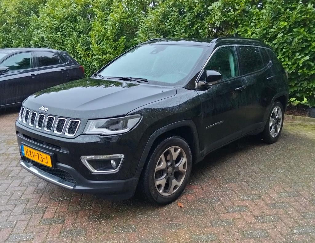 Jeep Compass 1.4 Multiair 140pk 2019 Zwart, Auto's, Jeep, Particulier, Compass, Benzine, SUV of Terreinwagen, Handgeschakeld, Geïmporteerd