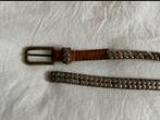 Stoere riem met studs, Kleding | Dames, Riemen en Ceinturen, Minder dan 3 cm, Bruin, Echt leder, 90 tot 100 cm