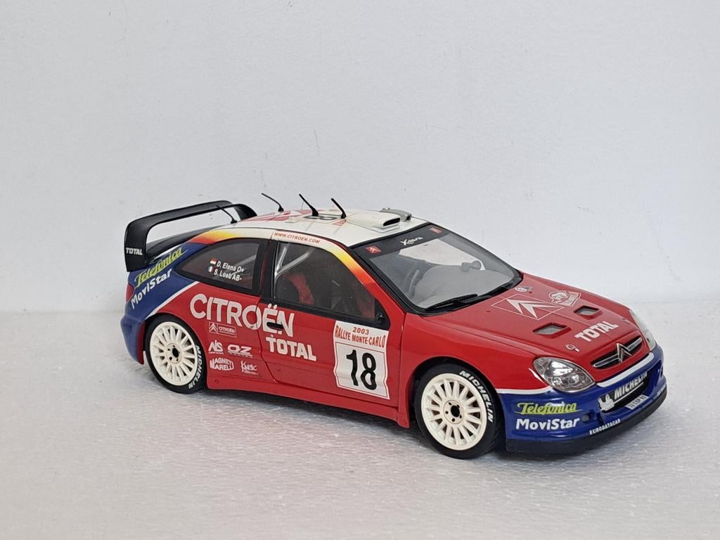 Diecast model cars Citroen Xsara WRC 2004 1/18 Autoart WRC 2004 no.3 s.loeb/d.elena tour de