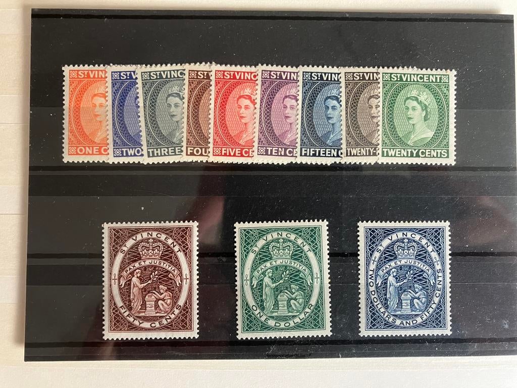 Sint Vincent mooie serie ongebruikt, licht plakkerspoor, Postzegels en Munten, Postzegels | Amerika, Ophalen of Verzenden, Midden-Amerika