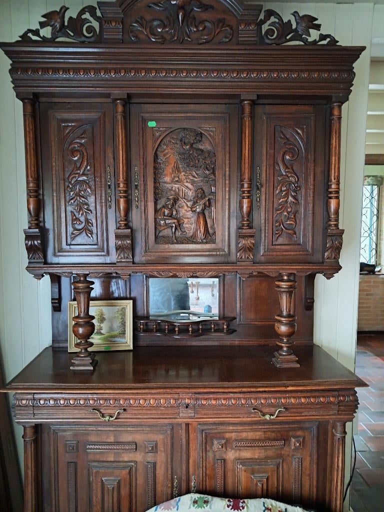 Buffetkast oud, Huis en Inrichting, Kasten | Buffetkasten, Ophalen, Gebruikt, 200 cm of meer, 50 tot 75 cm